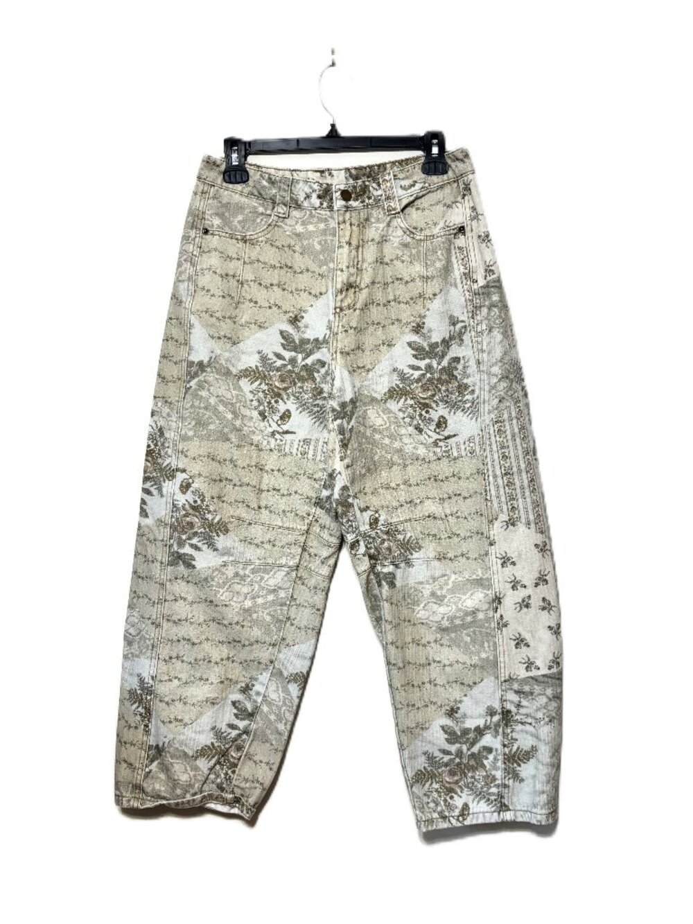 MIOU MUSE Whimsical Barrel Jeans, Size M